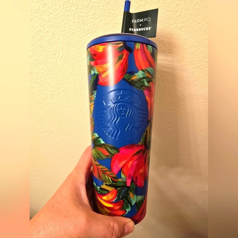 NWT Starbucks Farm Rio Limited ED Collab Banana Mix Stainless Steel Tumbler